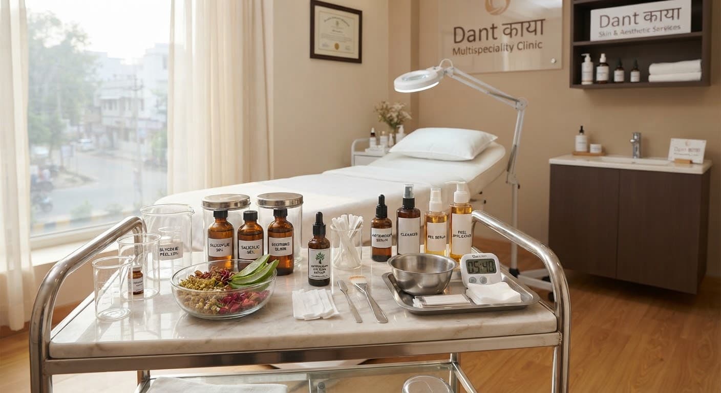 Chemical Peels — Clinical Skin & Facial Aesthetics at Dant काया Multispeciality Clinic, Patna